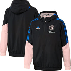 Manchester United Training All-Weather Raglan Full-Zip Hoodie Jacket Black