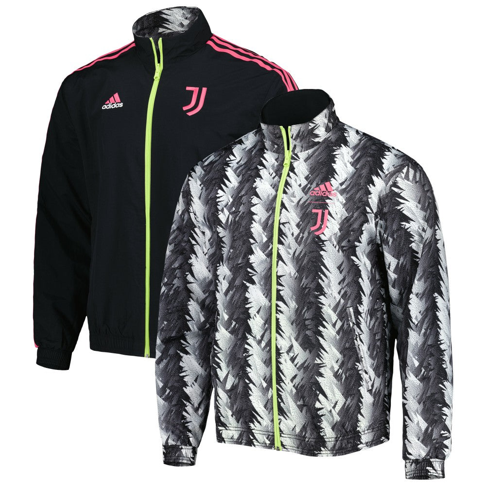 Juventus 2022/23 On-Field Team Logo Anthem Reversible Full-Zip Jacket Black