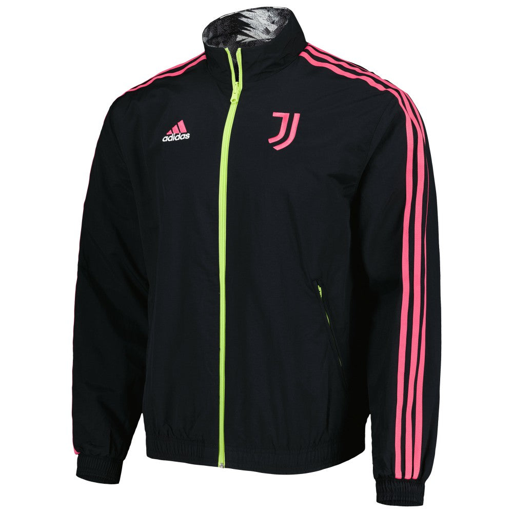 Juventus 2022/23 On-Field Team Logo Anthem Reversible Full-Zip Jacket Black