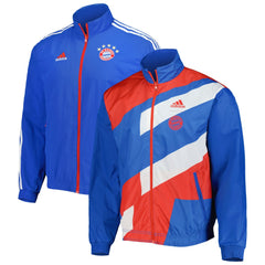 Bayern Munich 2022/23 On-Field Team Logo Anthem Reversible Full-Zip Jacket Blue
