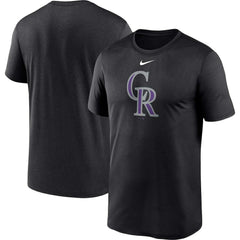 Colorado Rockies Nike Big & Tall Logo Legend Performance T-Shirt - Black T-shirts