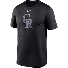 Colorado Rockies Nike Big & Tall Logo Legend Performance T-Shirt - Black T-shirts