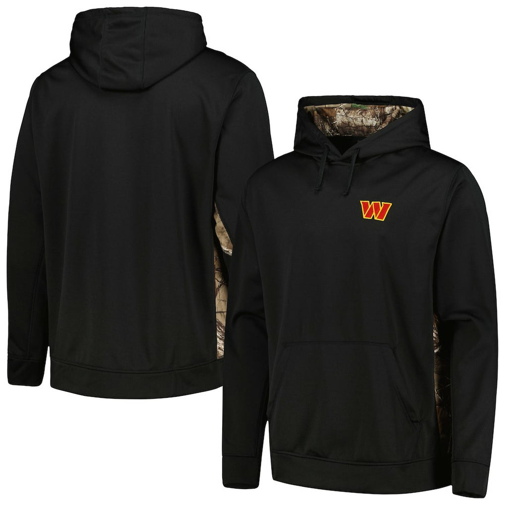 Washington Commanders Dunbrooke Logo Ranger Pullover Hoodie Black/Realtree Camo