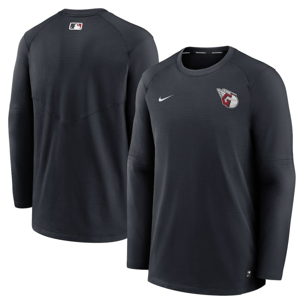 Cleveland Guardians Nike Authentic Collection Logo Performance Long Sleeve T-Shirt - Navy T-shirts