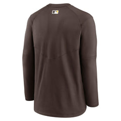 San Diego Padres Nike Authentic Collection Logo Performance Long Sleeve T-Shirt - Brown T-shirts