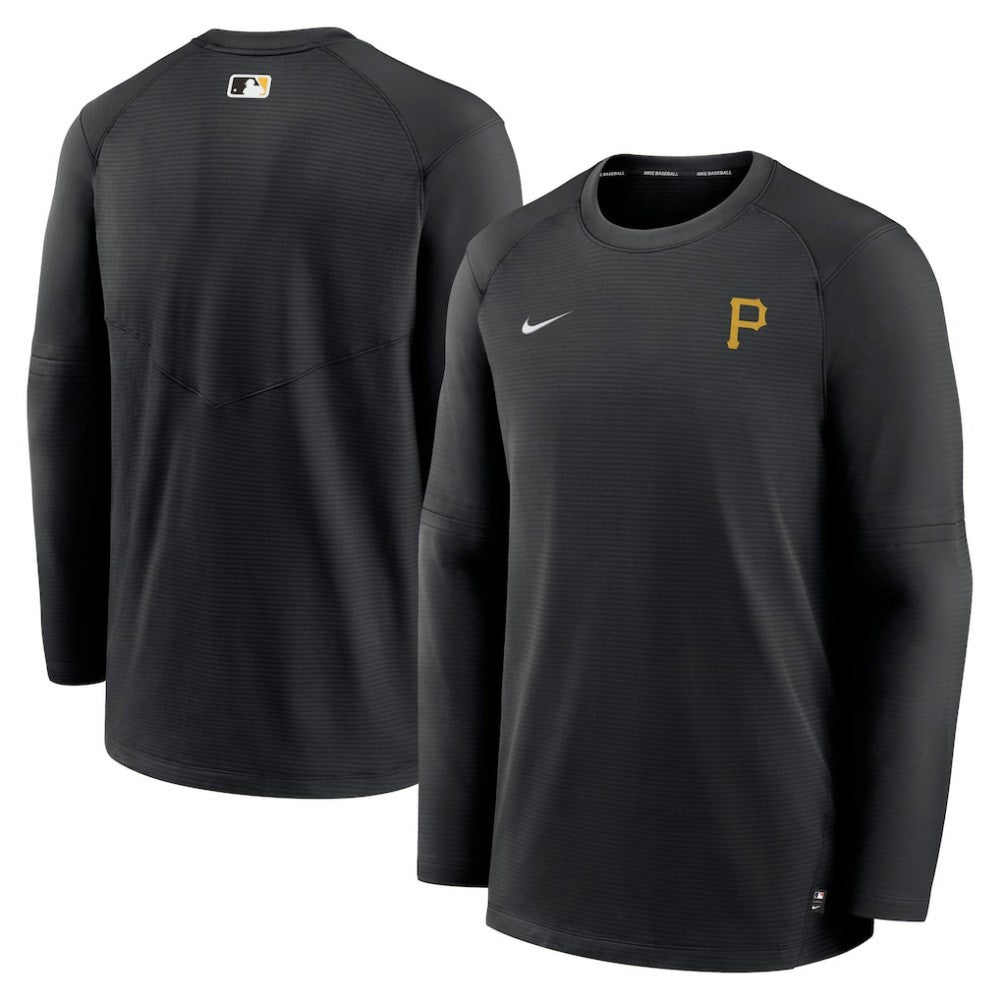 Pittsburgh Pirates Nike Authentic Collection Logo Performance Long Sleeve T-Shirt - Black T-shirts