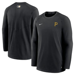 Pittsburgh Pirates Nike Authentic Collection Logo Performance Long Sleeve T-Shirt - Black T-shirts