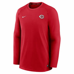 Cincinnati Reds Nike Authentic Collection Logo Performance Long Sleeve T-Shirt - Red T-shirts