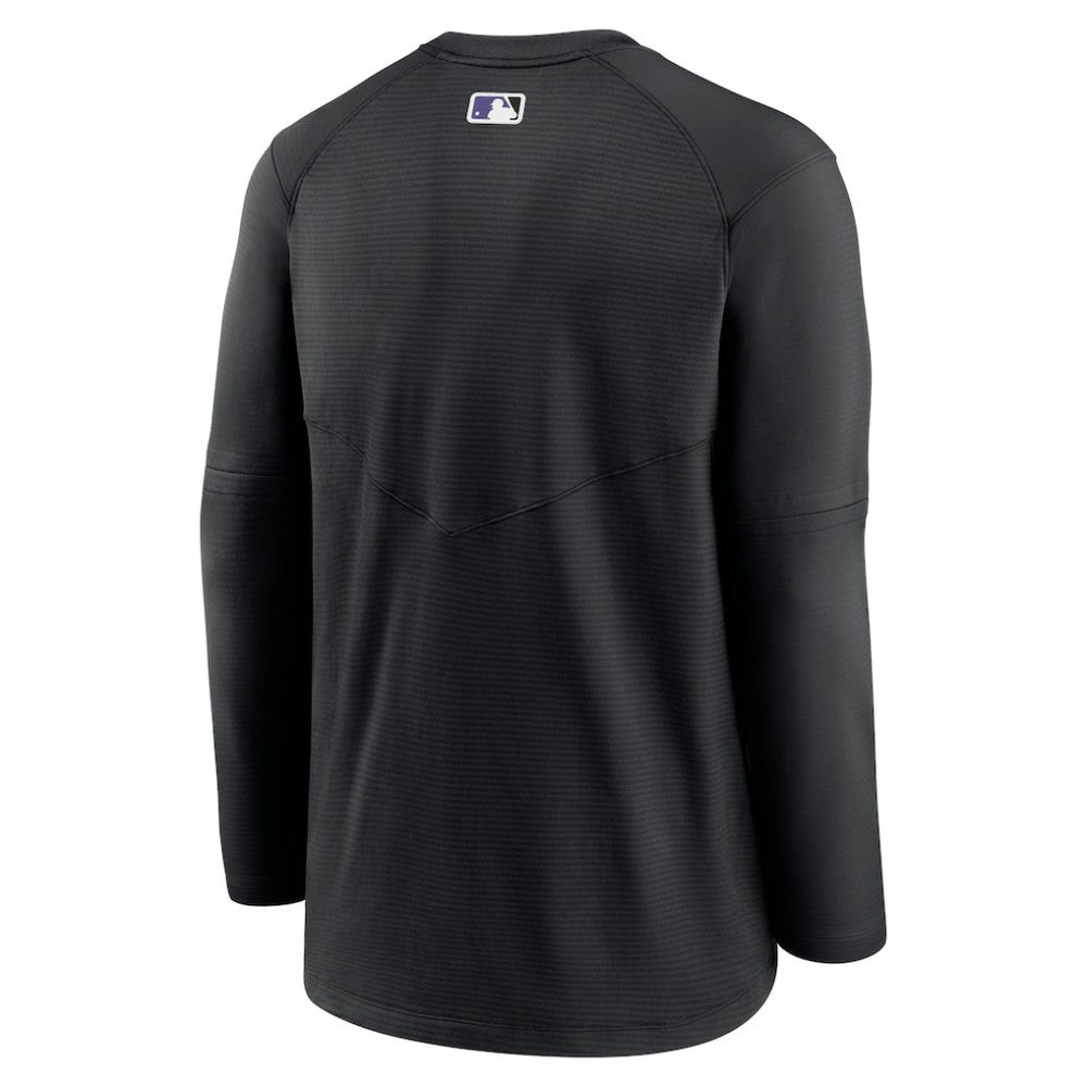 Colorado Rockies Nike Authentic Collection Logo Performance Long Sleeve T-Shirt - Black T-shirts