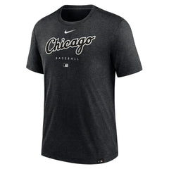 Chicago White Sox Nike Authentic Collection Early Work Tri-Blend Performance T-Shirt - Heather Black T-shirts