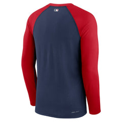 Los Angeles Angels Nike Authentic Collection Game Raglan Performance Long Sleeve T-Shirt - Navy T-shirts