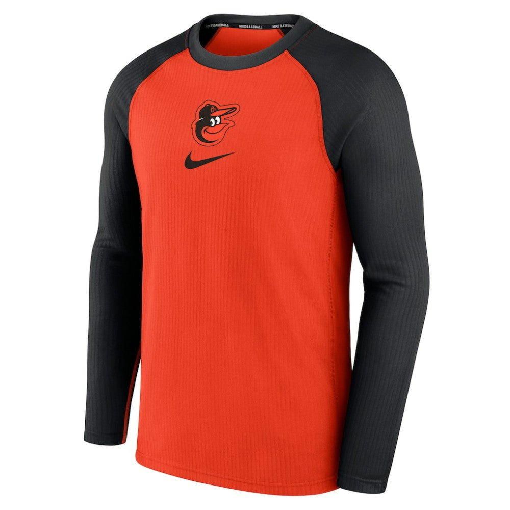 Baltimore Orioles Nike Authentic Collection Game Raglan Performance Long Sleeve T-Shirt - Orange T-shirts