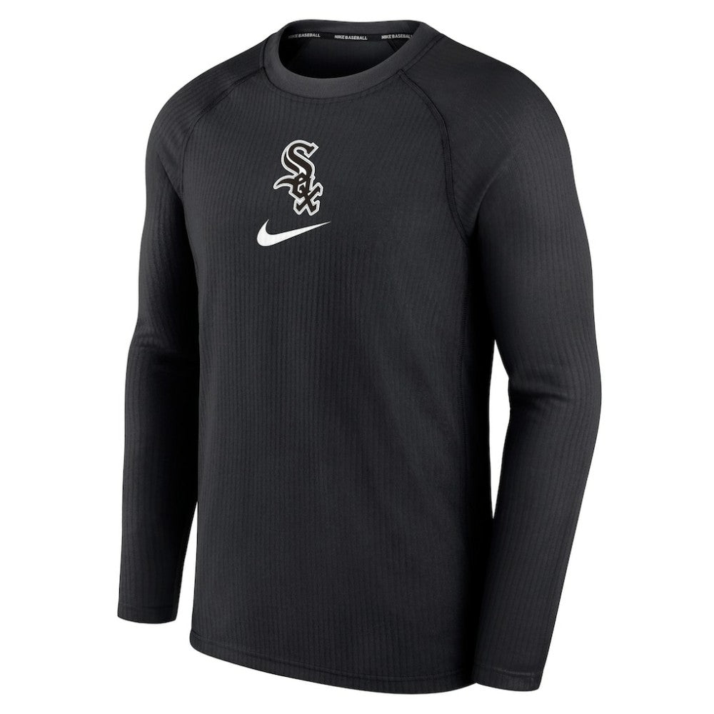 Chicago White Sox Nike Authentic Collection Game Raglan Performance Long Sleeve T-Shirt - Black T-shirts