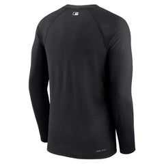 Chicago White Sox Nike Authentic Collection Game Raglan Performance Long Sleeve T-Shirt - Black T-shirts