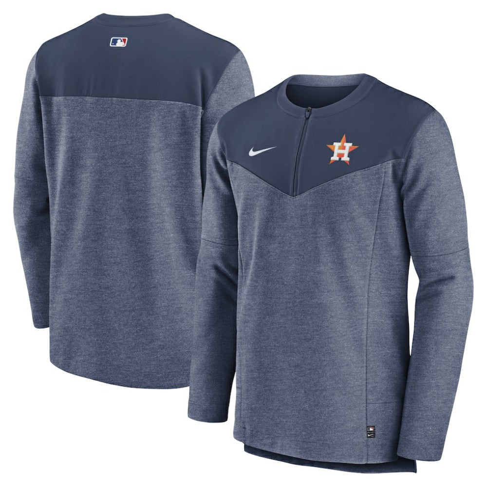 Houston Astros Nike Authentic Collection Game Time Performance Half-Zip Top - Navy Tops