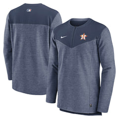 Houston Astros Nike Authentic Collection Game Time Performance Half-Zip Top - Navy Tops
