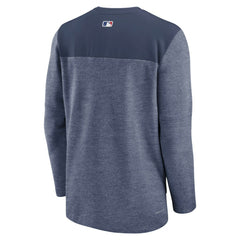 Tampa Bay Rays Nike Authentic Collection Game Time Performance Half-Zip Top - Navy Tops