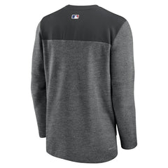 Miami Marlins Nike Authentic Collection Game Time Performance Half-Zip Top - Black Tops
