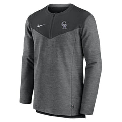 Colorado Rockies Nike Authentic Collection Game Time Performance Half-Zip Top - Black Tops