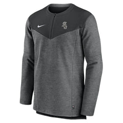 Chicago White Sox Nike Authentic Collection Game Time Performance Half-Zip Top - Black Tops