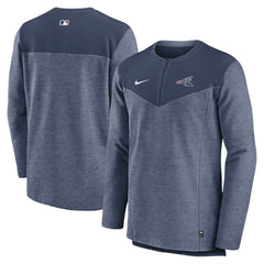 Chicago White Sox Nike Authentic Collection Game Time Performance Half-Zip Top - Navy Tops