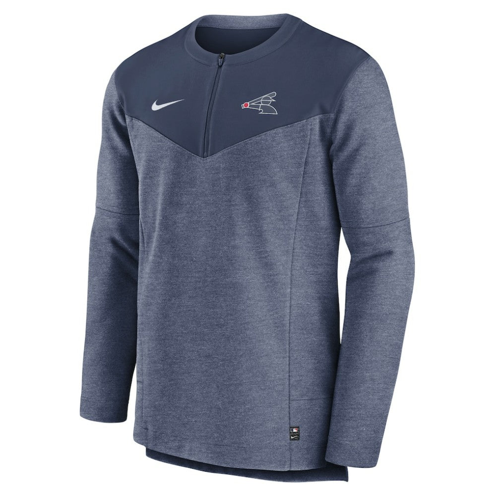 Chicago White Sox Nike Authentic Collection Game Time Performance Half-Zip Top - Navy Tops
