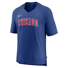 Chicago Cubs Nike Authentic Collection Pregame Raglan Performance V-Neck T-Shirt - Royal T-shirts