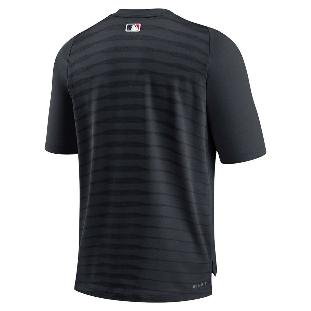 Cleveland Guardians Nike Authentic Collection Pregame Raglan Performance V-Neck T-Shirt - Navy T-shirts