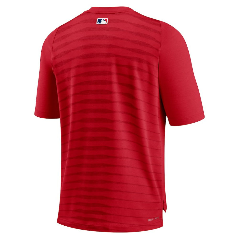 Boston Red Sox Nike Authentic Collection Pregame Raglan Performance V-Neck T-Shirt - Red T-shirts