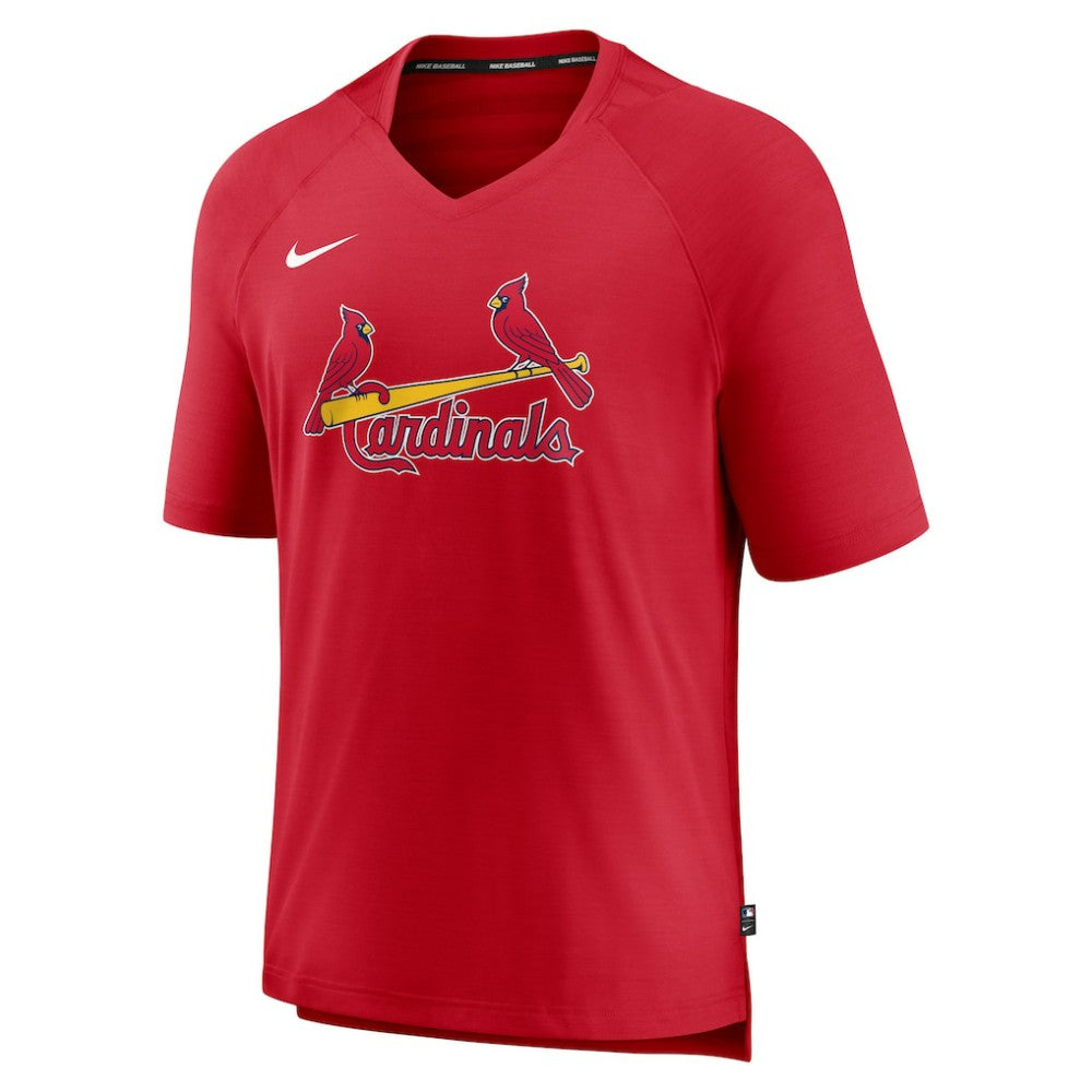 St. Louis Cardinals Nike Authentic Collection Pregame Raglan Performance V-Neck T-Shirt - Red T-shirts