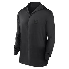 St. Louis Cardinals Nike Authentic Collection Travel Performance Lightweight Full-Zip Hoodie - Black Hoodies