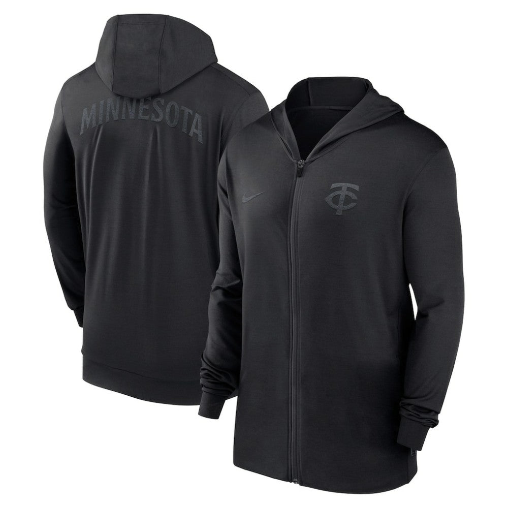 Minnesota Twins Nike Authentic Collection Travel Performance Lightweight Full-Zip Hoodie - Hoodies