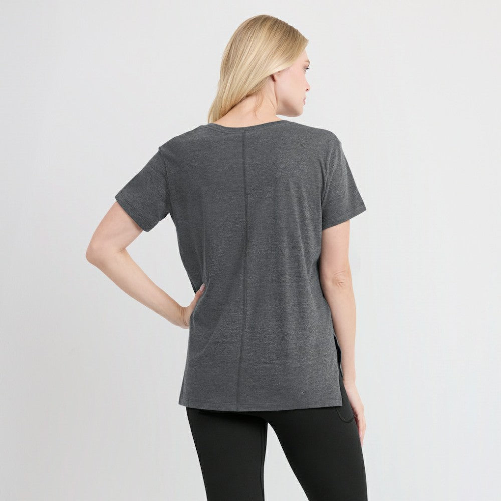 San Francisco Giants Nike Women's Authentic Collection Early Work Tri-Blend T-Shirt - Heather Charcoal T-shirts