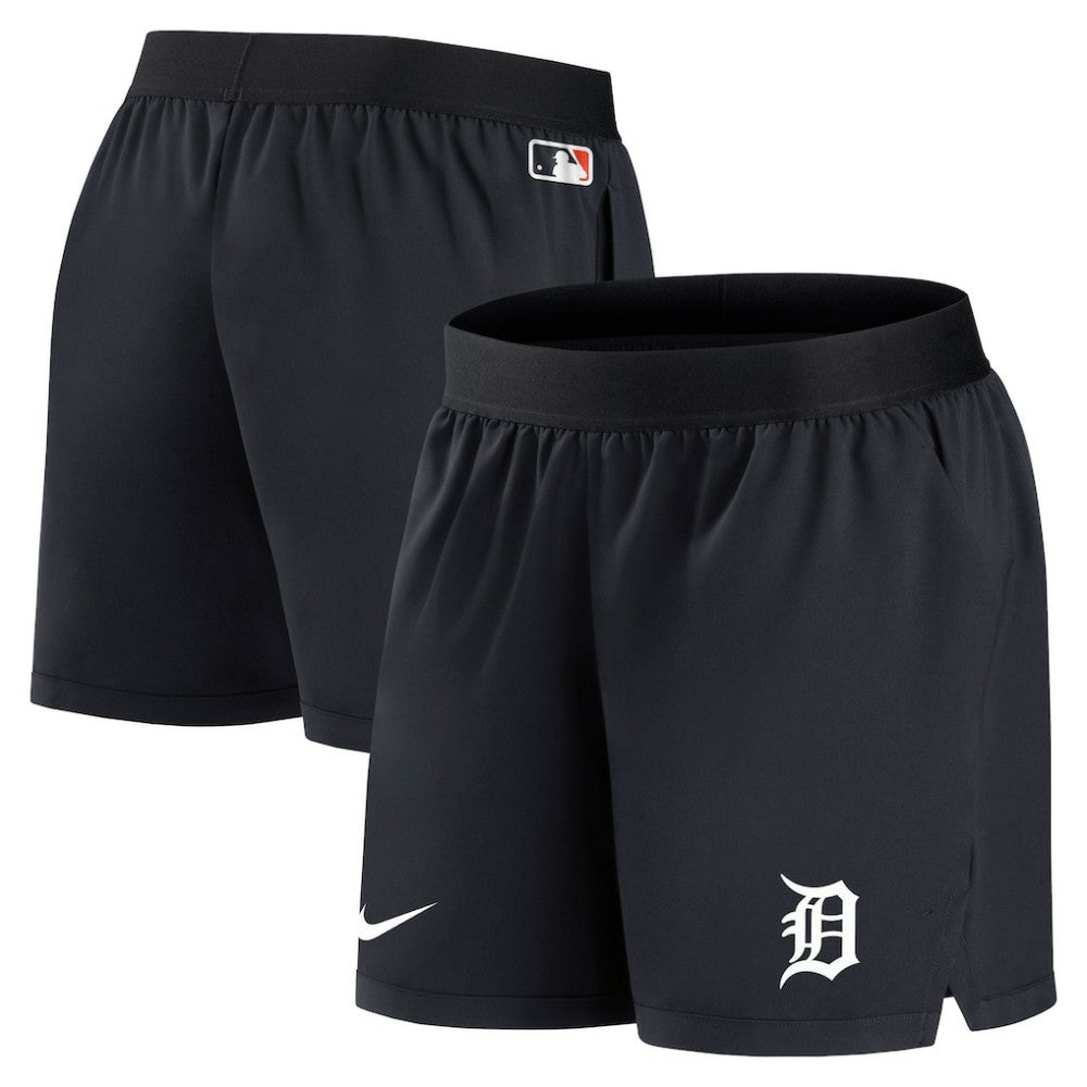Detroit Tigers Nike Women's Authentic Collection Team Performance Shorts - Navy Shorts