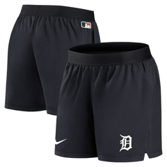 Detroit Tigers Nike Women's Authentic Collection Team Performance Shorts - Navy Shorts