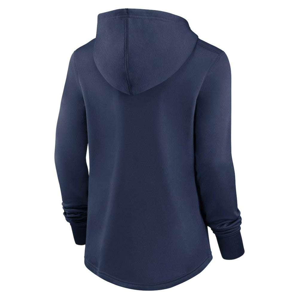 Tampa Bay Rays Nike Women's Authentic Collection Pregame Performance Pullover Hoodie - Navy Hoodies