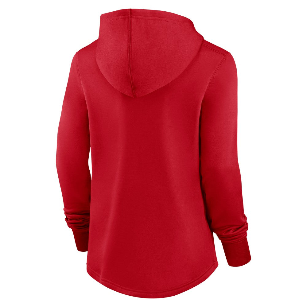 Los Angeles Angels Nike Women's Authentic Collection Pregame Performance Pullover Hoodie - Red Hoodies