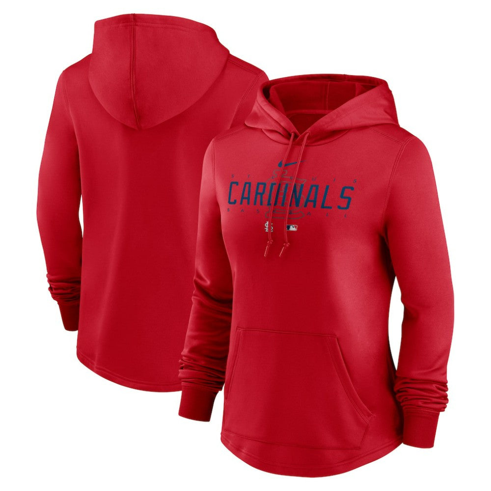 St. Louis Cardinals Nike Women's Authentic Collection Pregame Performance Pullover Hoodie - Red Hoodies
