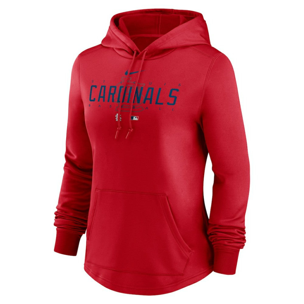 St. Louis Cardinals Nike Women's Authentic Collection Pregame Performance Pullover Hoodie - Red Hoodies