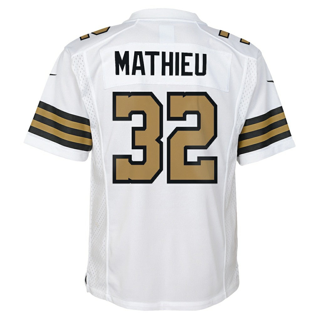Tyrann Mathieu New Orleans Saints Youth Game Jersey White