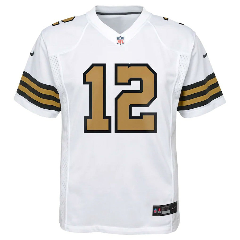 Chris Olave New Orleans Saints Youth Game Jersey White