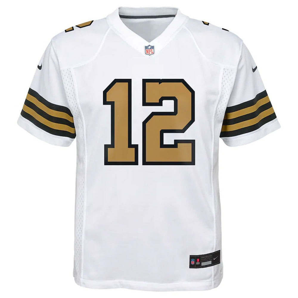 Chris Olave New Orleans Saints Youth Game Jersey White