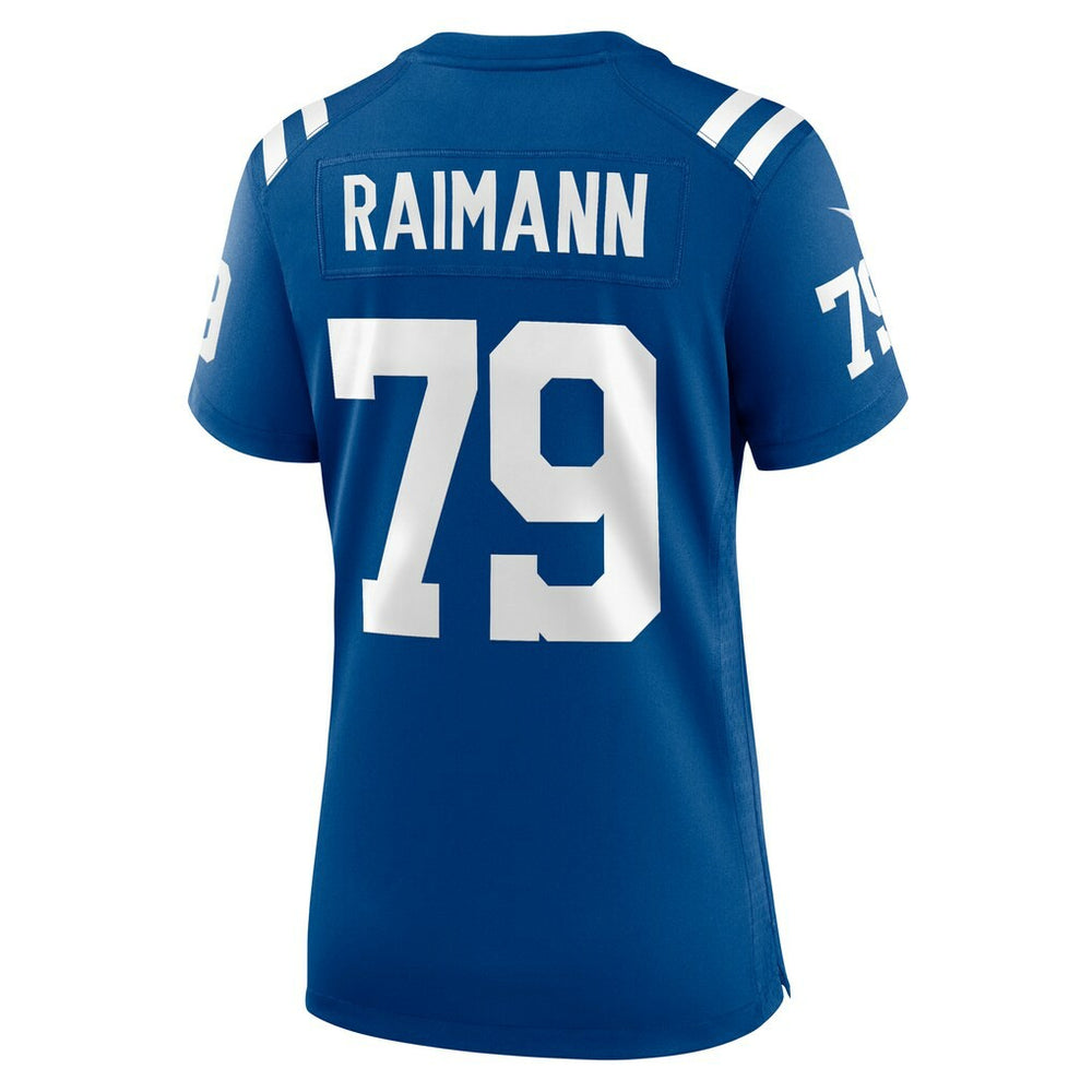 Bernhard Raimann Indianapolis Colts Women's Player Game Jersey Royal