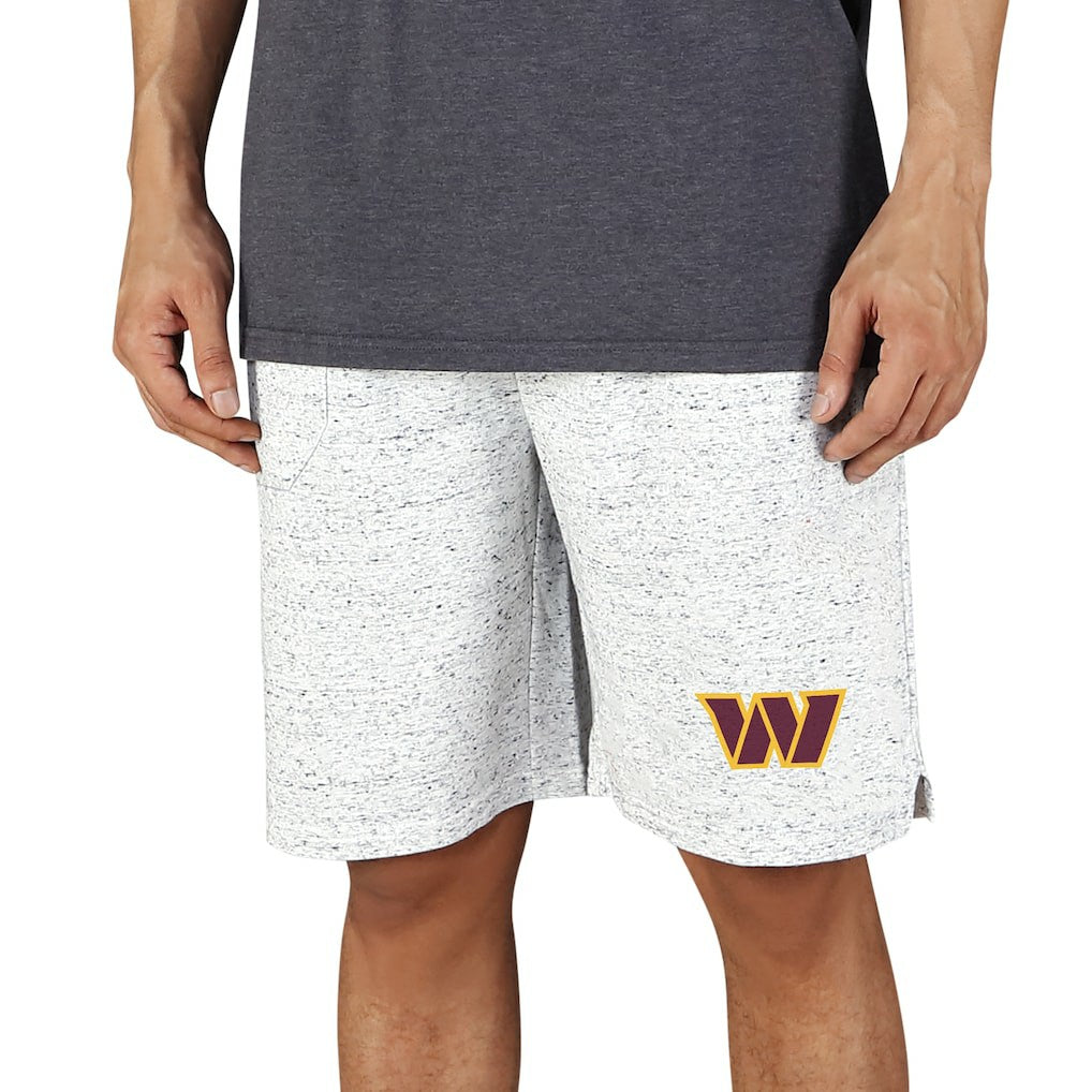 Washington Commanders Concepts Sport Logo Throttle Knit Jam Shorts White/Charcoal