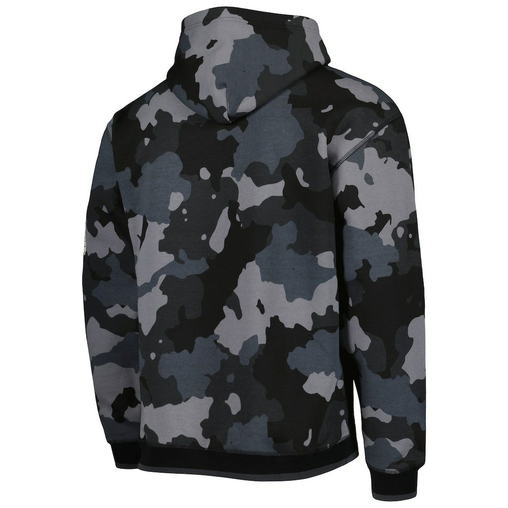 Chicago Bears The Wild Collective Camo Pullover Hoodie Black