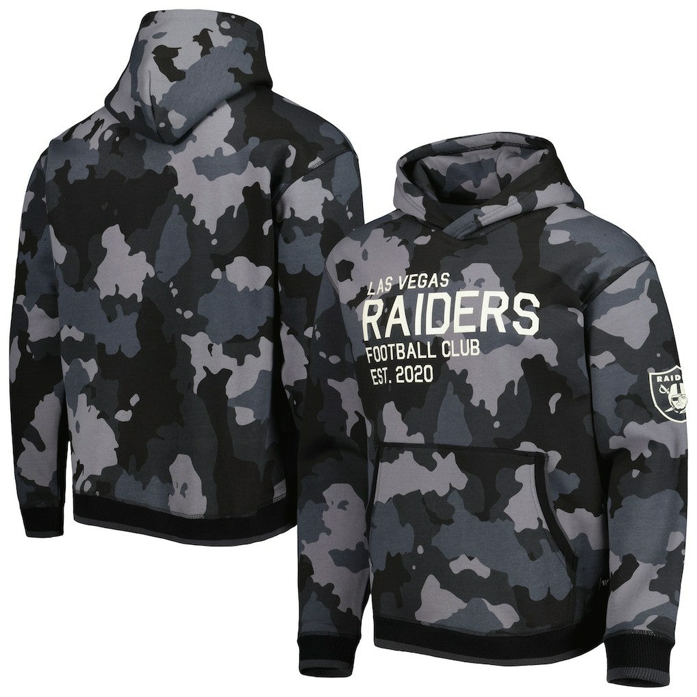 Las Vegas Raiders The Wild Collective Camo Pullover Hoodie Black