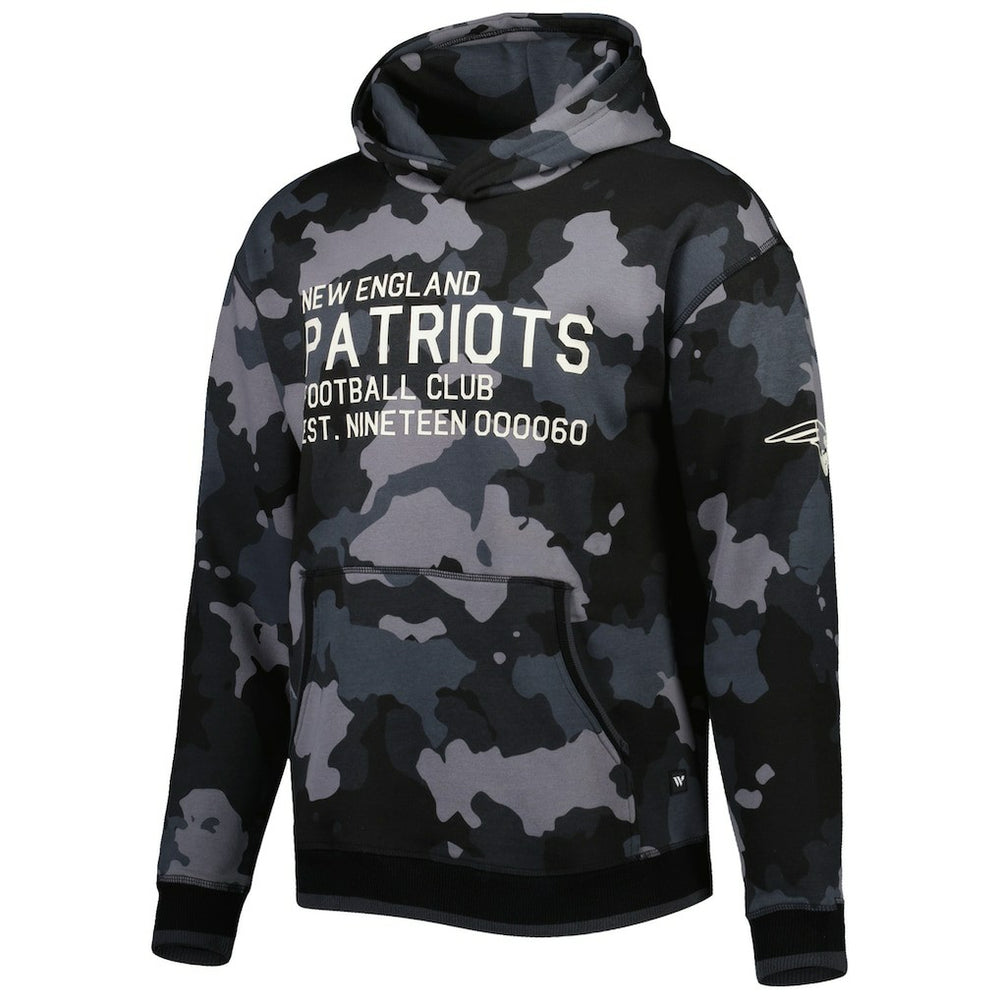 New England Patriots The Wild Collective Camo Pullover Hoodie Black