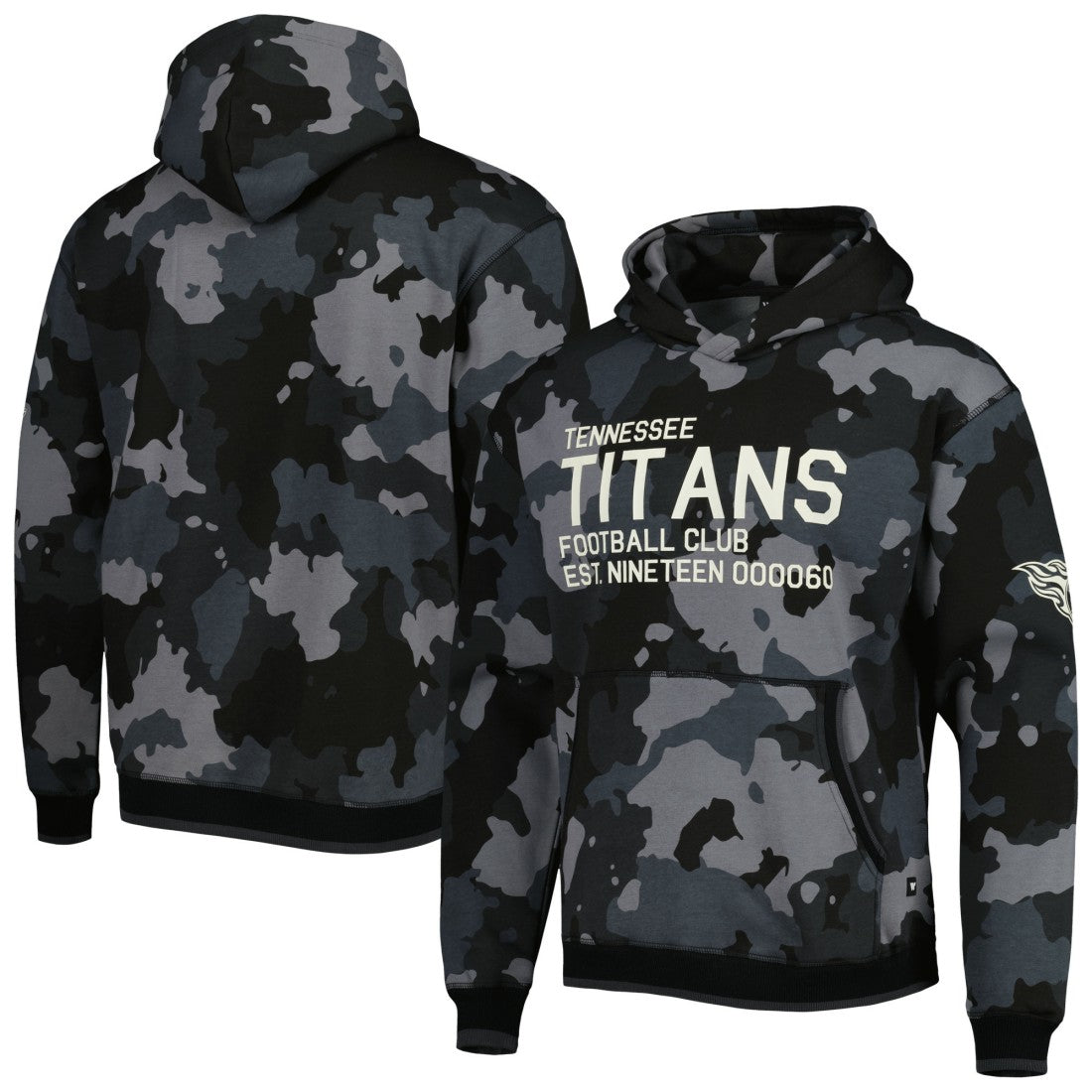 Tennessee Titans The Wild Collective Camo Pullover Hoodie Black