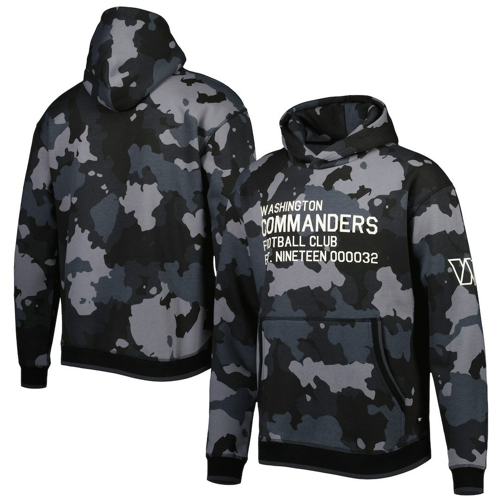 Washington Commanders The Wild Collective Camo Pullover Hoodie Black