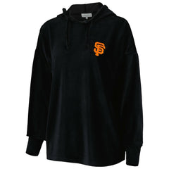 San Francisco Giants Touch Women's End Line Pullover Hoodie - Black Hoodies